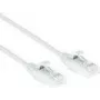ACT White 0.15m LSZH U/UTP CAT6 Patch Kabelis Snagless RJ45