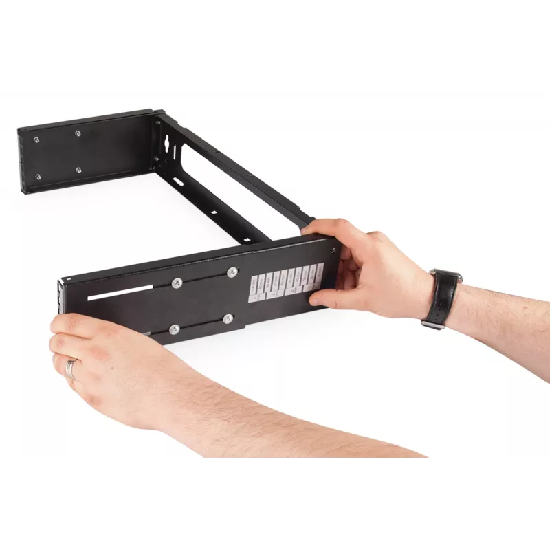 Digitus DN-19 PB-4U-SW - sienas skapis - melns, RAL 9005 - 8U - 48,3 cm (19 inch) (DN-19 PB-8U-SW)