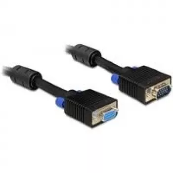 VGA kabelis DeLOCK 1m VGA (D-Sub) Melns