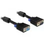 VGA kabelis DeLOCK 1m VGA (D-Sub) Melns