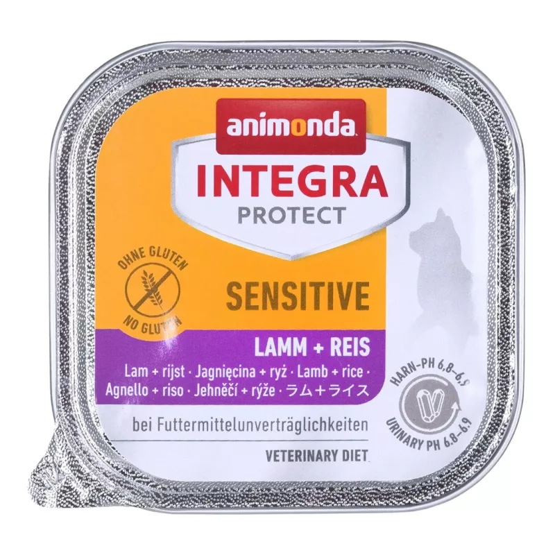 Animonda Integra Protect Sensitive Lamb with rice mitrā kaķu barība 100 g