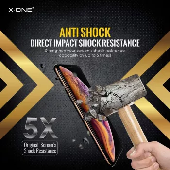 Aizsargplēve X-ONE Extreme Shock Eliminator iPhone X — melna, triecienizturīga, izturīga