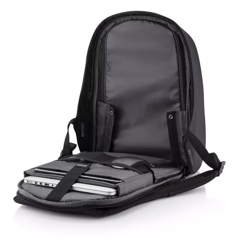 Mugursoma XDDESIGN P705.291 Antracīta — 18 L, nodalījumi klēpjdatoram un planšetei, fiksējams galvenais rāvējslēdzējs