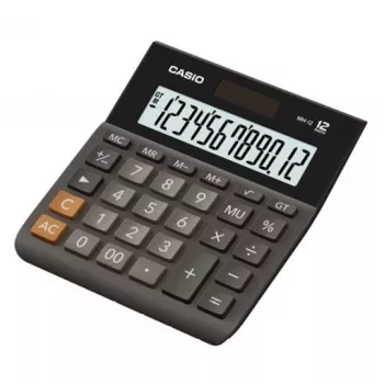 Casio MH-12BK-S Melns 12-ciparu biroja kalkulators
