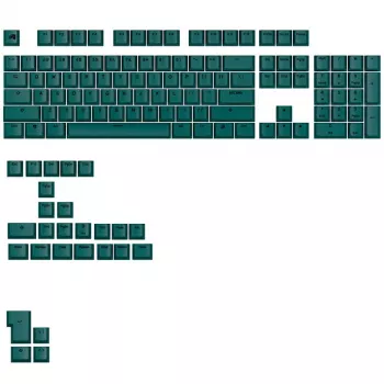 PBT krāsotie sublimācijas taustiņu komplekts GLORIOUS GPBT Basics — ANSI izkārtojums, TGRN krāsa