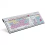 Tastatūra Logickeyboard Avid Pro Tools QWERTZ vācu melna sudraba