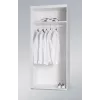 Skapis cama meble SAMBA balts/balts spīdums, 900×550×2030 mm, 1 plaukts