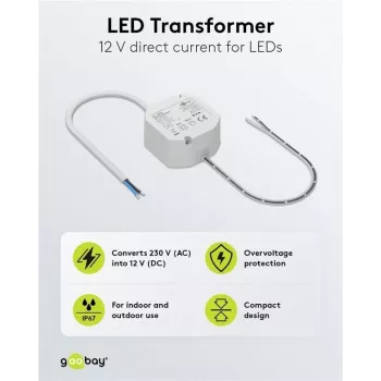 Goobay LED transformators 12 V / 12 W (59575)