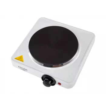 Adler AD 6503 baltā galda plīts ar slēgto plāksni, 1 zona