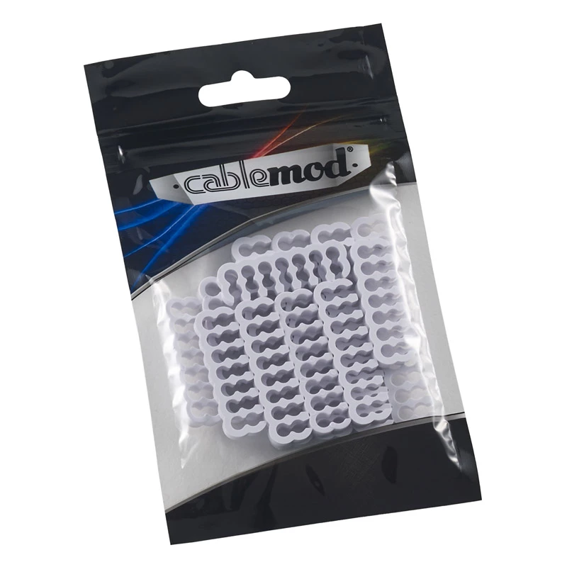 CableMod PRO Bridged Cable Comb Kit - balts (CM-COM-BKIT-PBPW-R)