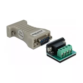 DeLOCK 64140 pārveidotājs: seriālais RS-232 DB9 uz RS-485, ESD 15 kV, bēšs