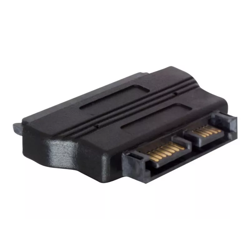 Adapter SATA 22-pin FM uz SATA 13-pin M Melns DeLOCK