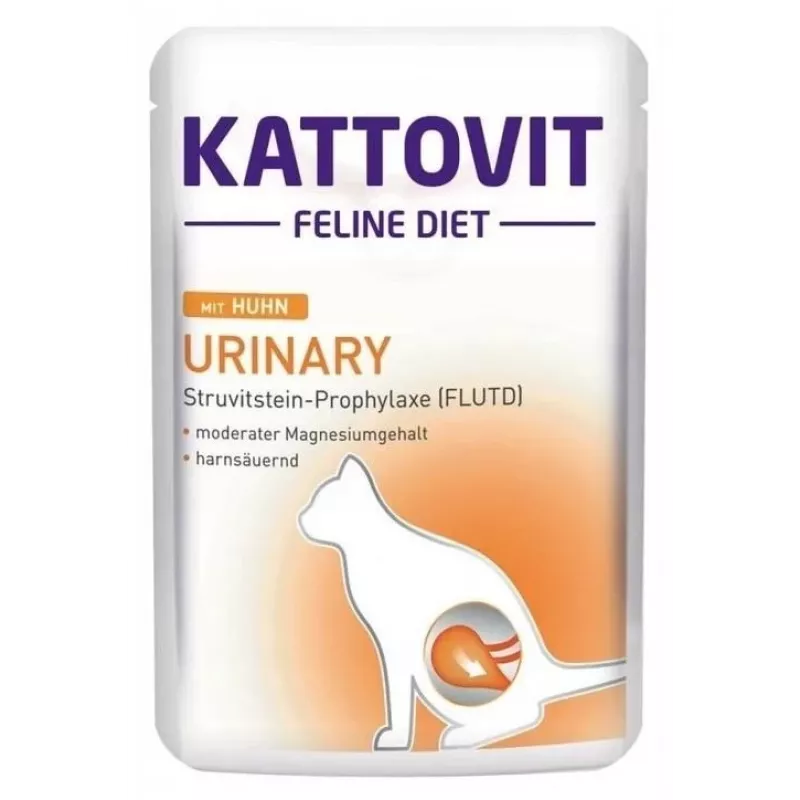 KATTOVIT Feline Diet Urinary Chicken - mitrā kaķu barība - 85g