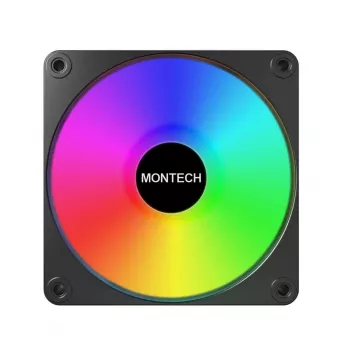 Montech GF120 V2 ARGB 120 mm datora korpusa ventilators, melns, 1 gab.