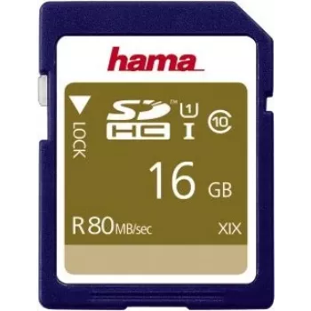Hama 00124134 atmiņas karte 16 GB SDHC UHS-I Class 10
