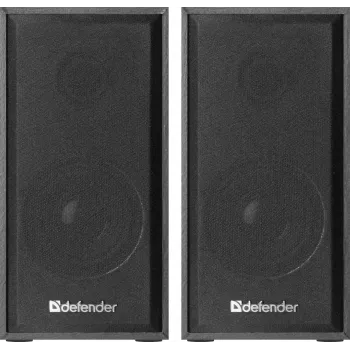 DEFENDER SPK-240 vadu darbvirsmas skaļruņi, 2.0, 6 W RMS, USB barošana, 3.5 mm, melni