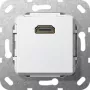 GIRA HDMI savienotājs (vīrietis-vīrietis) tīri balts 566903