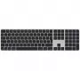 Apple Magic Keyboard ar Touch ID un ciparu tastatūru USB + Bluetooth QWERTY zviedru melns