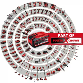 Power X-Change akumulatora zāles apmales trimmeris GE-LE 18/190 Li-Solo, 18V, sarkans/melns, bez akumulatora un lādētāja