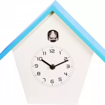 NeXtime Birdy sienas pulkstenis 3108bl, 24.5x25.5x9.8 cm, zils/balts