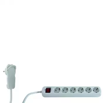 Pagarinātājs REV 0012626114 2 m 6 Kontaktligzdas Iekštelpām Balts