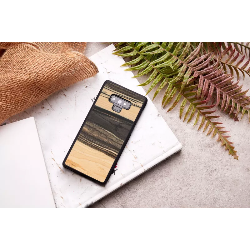 Aizsargmaciņš vīrietim un kokam Samsung Galaxy Note 9 — baltais melnkoks melns