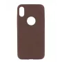 Aizsargmaciņš Tellur Slim Synthetic Leather iPhone X/XS — Brūns