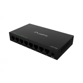 Tīkla slēdzis LANBERG DSM1-1008 8x 1 Gb/s nepārvaldāms Gigabit Ethernet galddators 12V metāla korpuss