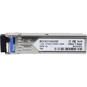 BlueOptics ET4204-BX10-BO optiskās šķiedras tīkla uztvērējs 1250 Mbit/s SFP