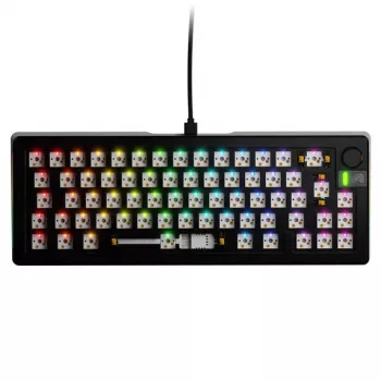 Mehāniskā tastatūra GLORIOUS GMMK 3 PRO Barebones 65% vadu USB RGB melna