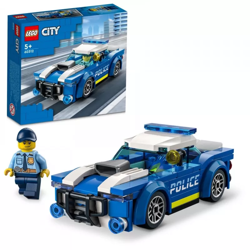 LEGO 60312 City Policijas Auto Būvēšanas Komplekts ar Policista Figūru, Bērniem no 5 Gadiem, Dāvanu Ideja, Piedzīvojumu Sērija