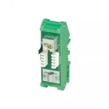 Patch panel PHOENIX-CONTACT FL-PP-RJ45 Cat.5e stiprināšanai uz DIN sliedes, 8 porti RJ45