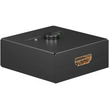 HDMI slēdzis Goobay 58485 2 ieejas 1 izeja 52mm x 49.5mm x 22.5mm