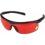 MAKITA LE00834534 - Lāzera redzamības brilles sarkanā krāsā, piemērotas akumulatora krustlīniju un rotācijas lāzeriem