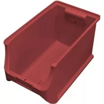 Uzglabāšanas kaste allit ProfiPlus 4H 205x200x355 mm sarkana – sakraujama plastmasas detaļu organizētājs