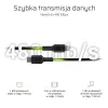 Lightning uz USB‑C kabelis Green Cell KABGC07, 1 m, melns