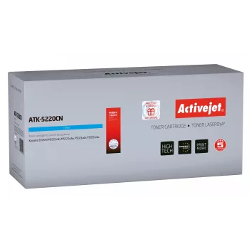 Activejet ATK-5220CN Tonera kārtridžs (aizstāj Kyocera TK-5220C; Supreme; 1200 lpp.; ciāna)