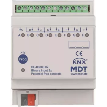 MDT BE-08000.02 Binārais ieejas modulis 8 kanāli, 4 TE, REG