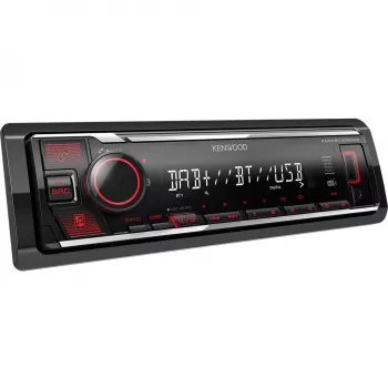 Kenwood KMM-BT408DAB, Melns, 1 DIN, 88 W, 4.0 kanāli, 50 W, 20 - 20000 Hz