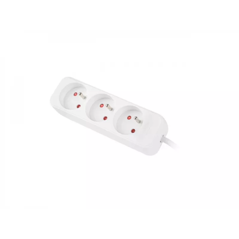 Lanberg PS0-03E-0150-W pagarinātājs ar 3 kontaktligzdām, balts