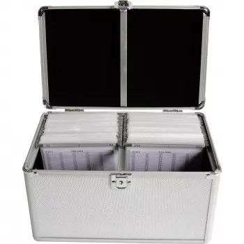 Kaste diskiem MediaRange BOX75, 200 diski, Sudraba