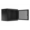Sienas stiprinājuma statīvs LANBERG WF01-6409-23B 9U, 60 kg, IP20, 600×450×512 mm, melns