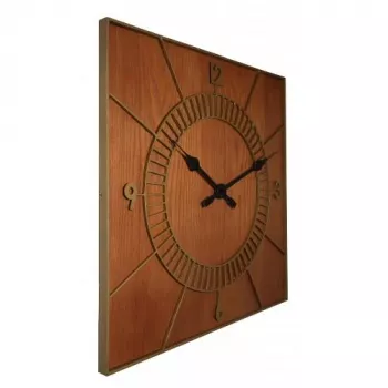 NeXtime klok 3112br Wood Square, 50x50 cm, sienas, brūna