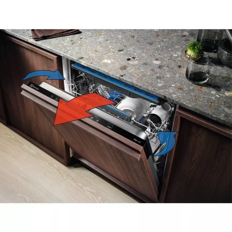 Iebūvējamā trauku mazgājamā mašīna Electrolux EEM43201L, šaura 45 cm, 10 komplekti, 46 dB, invertors