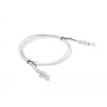 Tīkla kabelis LANBERG PCU5-10CC-0100-S RJ-45 Cat5e U/UTP, 1 m, pelēks