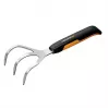 Fiskars Xact Black rokas kultivators, nerūsējošais tērauds