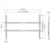 Sienas stiprinājums SBOX PLB-2264F-2 37–80 cm, slodze 45 kg, VESA 600x400