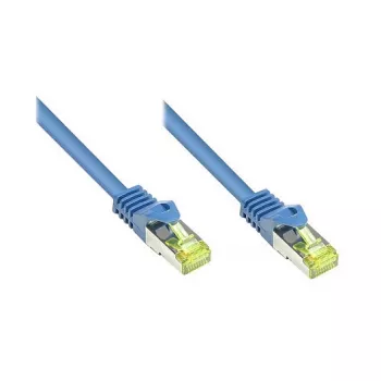 RJ45 savienojuma kabelis ar Cat.7 neapstrādātu kabeli un fiksatora aizsardzību (RNS®), S/FTP, PiMF, bezhalogēna, 600MHz, OFC, Zils, 30m, Good Connections® (8070R-300B)