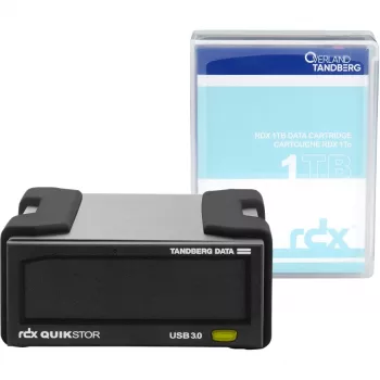 Overland-Tandberg O-T RDX ārējais diskdzinis ar 1TB HDD, melns, USB 3.0