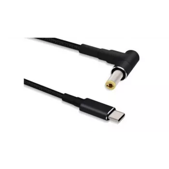 Kabeļa dzimuma pārveidotājs MicroConnect USBC-DC-5A-20V USB-C uz 5.5×2.5 1.2m Melns